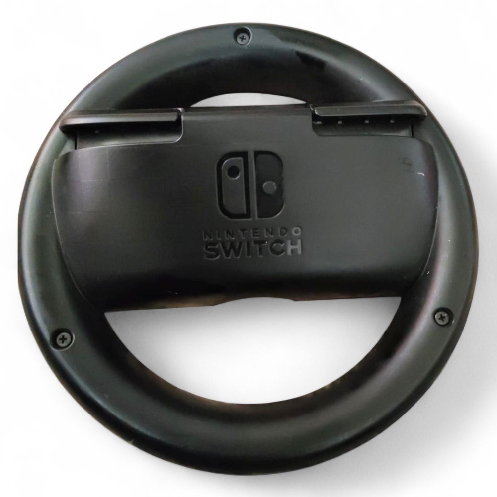 Official Nintendo Switch Joy-Con Wheel Steering Grip OEM HAC-017 Black Mario